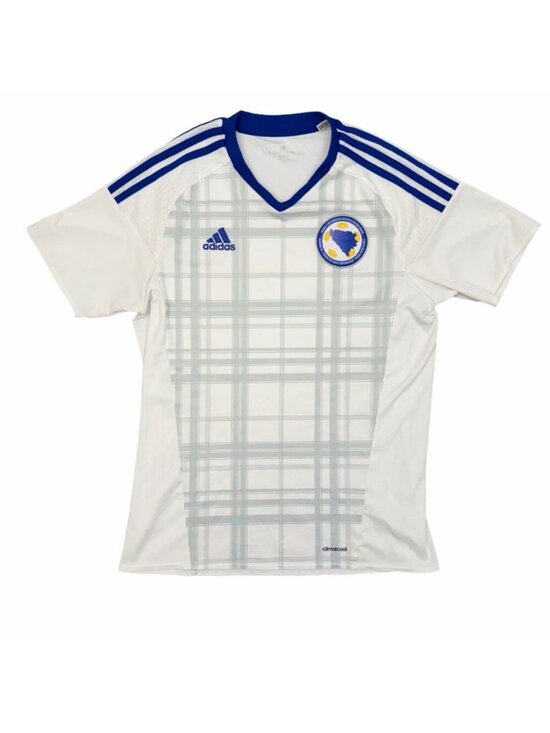 adidas Other - adidas Men's Bosnia and Herzegovina National Soccer Jersey Size M White Blue EUC